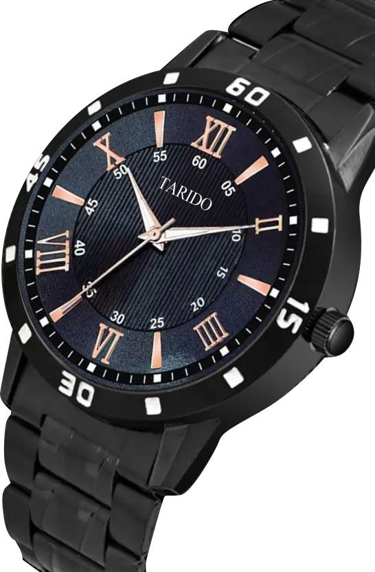 TARIDO  Black dial&black chain watch for men7boys Analog Watch - For Men Black Chain TD4710 Black Dial