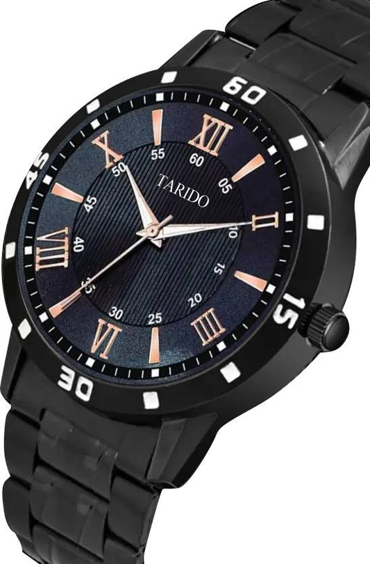 TARIDO  Black dial&black chain watch for men7boys Analog Watch - For Men Black Chain TD4710 Black Dial