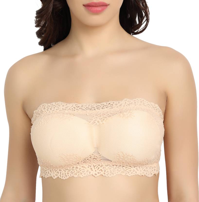 BRATON  Women Bralette Lightly Padded Bra  (Beige)