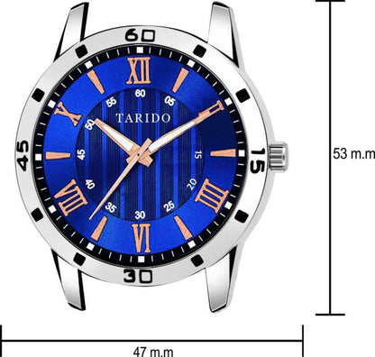 TARIDO  Exclusive Series Analog Watch - For Men Men's Steel Chain TD4710 Blue Dial New looks Sports Design Steel Chain Analog Watch - For Men