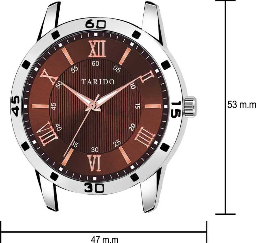 TARIDO  Exclusive Series Analog Watch - For Men Men's Steel Chain TD4710 Brown Dial New looks Sports Design Steel Chain Analog Watch - For Men