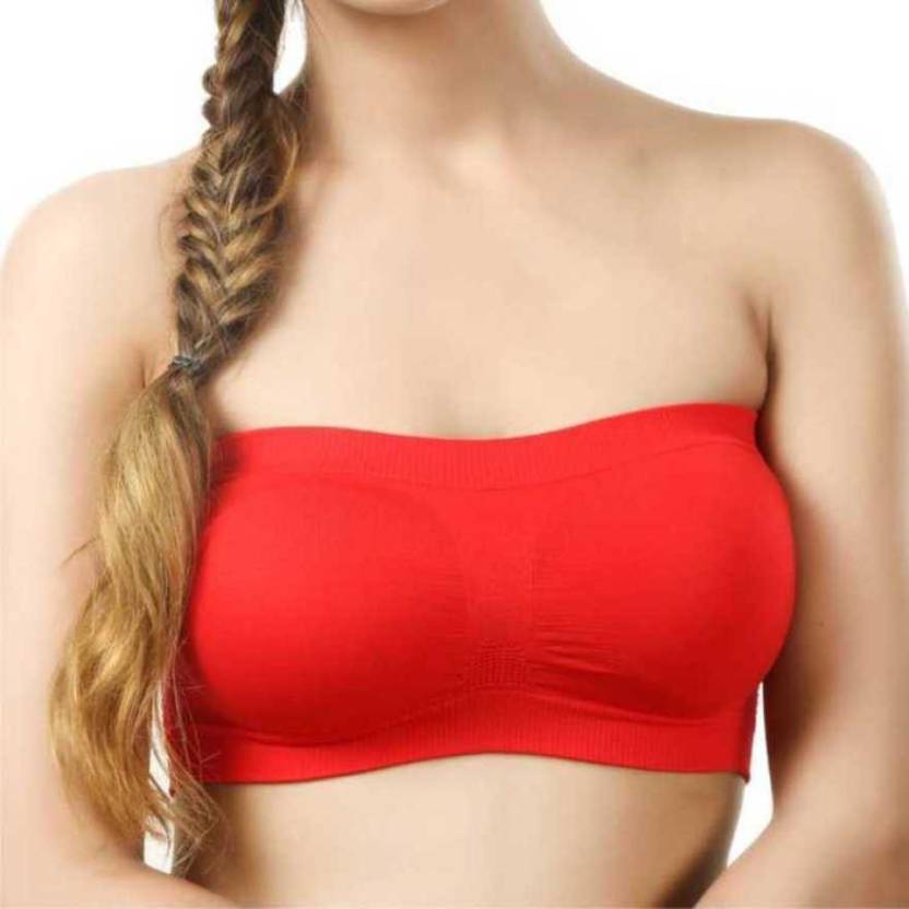 BRATON  Pack of 3 Women Bandeau/Tube Non Padded Bra  (Multicolor)